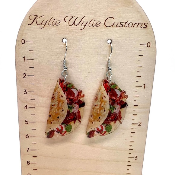Street Tacos Earrings - Mexican Earrings - Party Earrings - Food Earrings - Picture 8 of 8